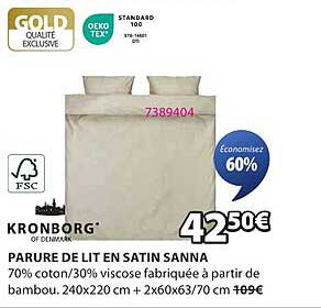 PARURE DE LIT EN SATIN SANNA