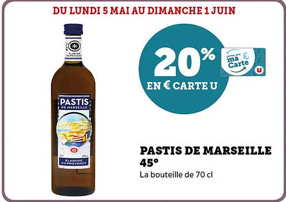 PASTIS DE MARSEILLE 45°