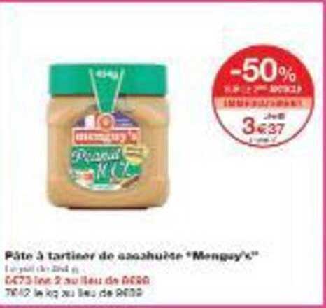 Pâte à tartiner de cacahuètes "Menguy's"