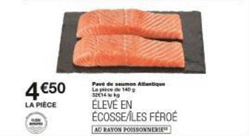 Pavé de saumon Atlantique