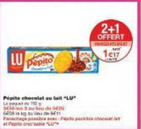 Pépite chocolat au lait 'LU'