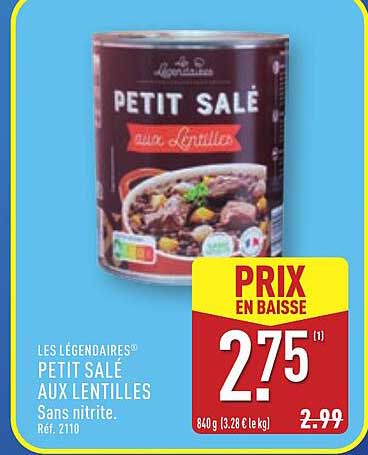 PETIT SALÉ AUX LENTILLES