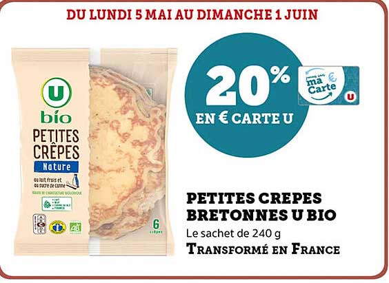 PETITES CREPES BRETONNES U BIO