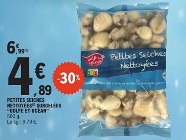 PETITES SEICHES NETTOYÉES SURGELÉES "GOLFE ET OCÉAN"