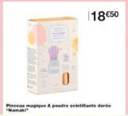Pinceau magique & poudre scintillante dorée "Namaki"