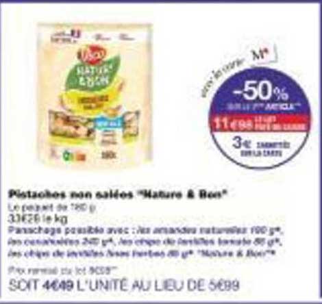 Pistaches non salées "Nature & Bien"