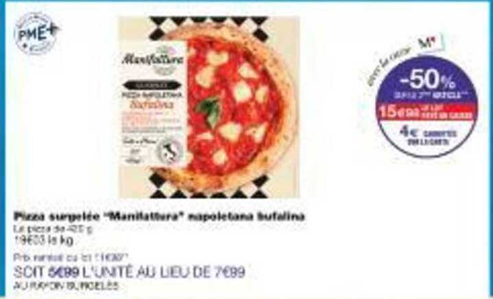 Pizza surgelée "Manifattura" napolitaine bufalina