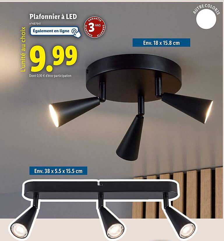 Plafonnier à LED