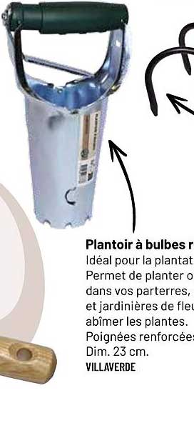 Planteur à bulbes métallique