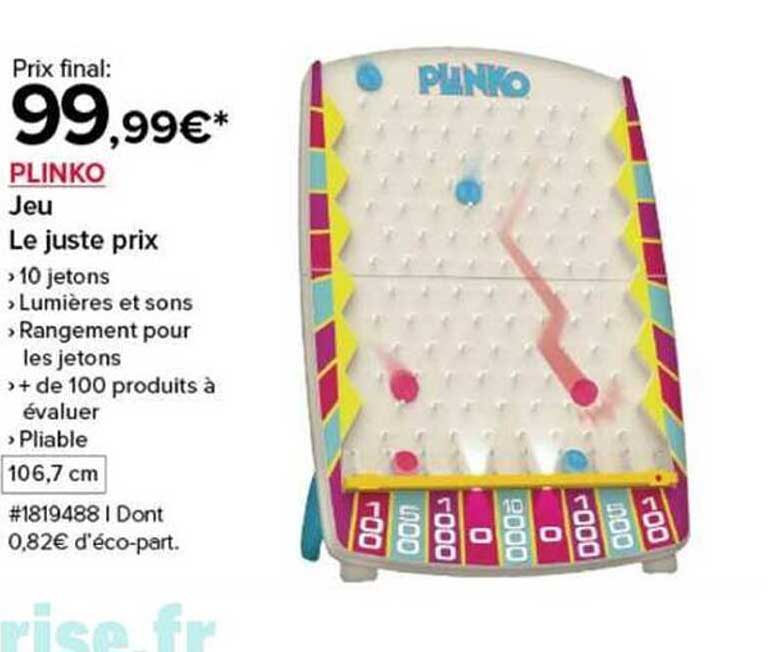 PLINKO Jeu Le juste prix