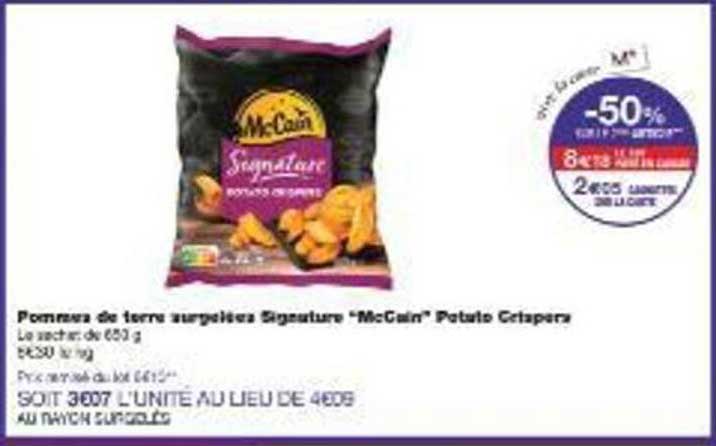 Pommes de terre surgelées Signature "McCain" Potato Crispy