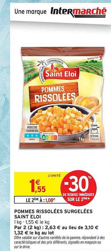 POMMES RISOLÉES SURGELÉES SAINT ELOI