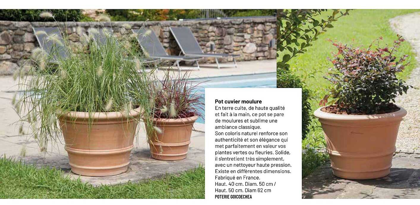 Pot cuvier moulure