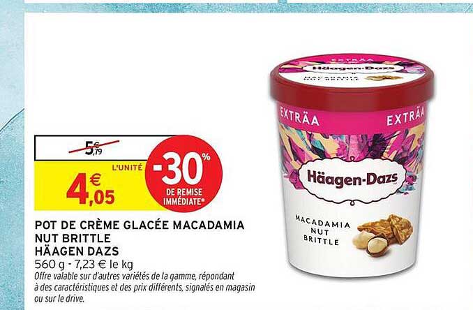 POT DE CRÈME GLACÉE MACADAMIA NUT BRITTLE HÄAGEN DAZS