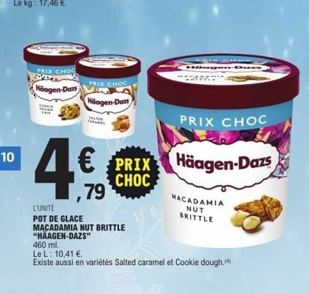 Pot de glace Macadamia Nut Brittle "Häagen-Dazs"