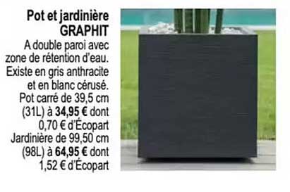 Pot et jardinière GRAPHIT