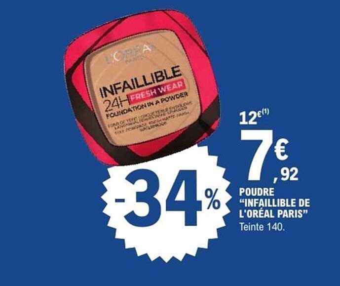 Poudre "Infaillible de L'Oréal Paris" Teinte 140
