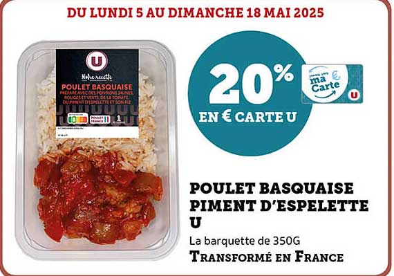 POULET BASQUAISE PIMENT D'ESPELETTE U