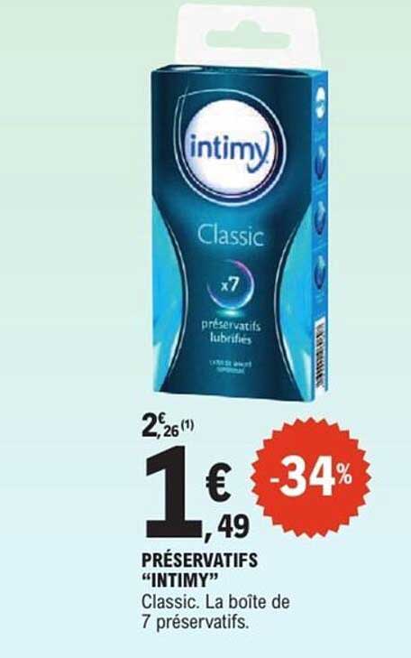 PRÉSERVATIFS "INTIMY"