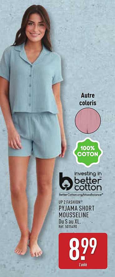 PYJAMA SHORT MOUSSELINE