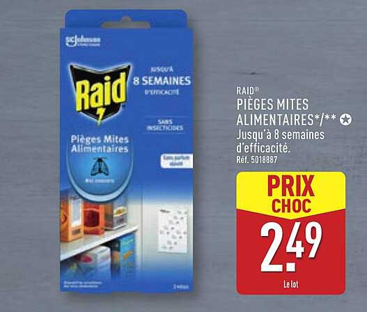 RAID® PIÈGES MITES ALIMENTAIRES