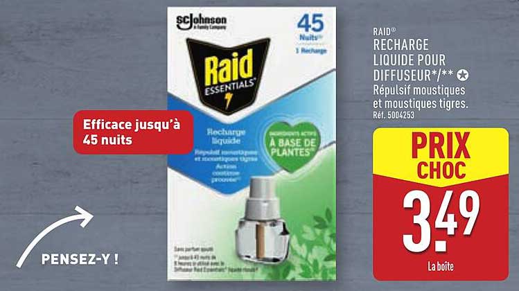 RAID® RECHARGE LIQUIDE POUR DIFFUSEUR
