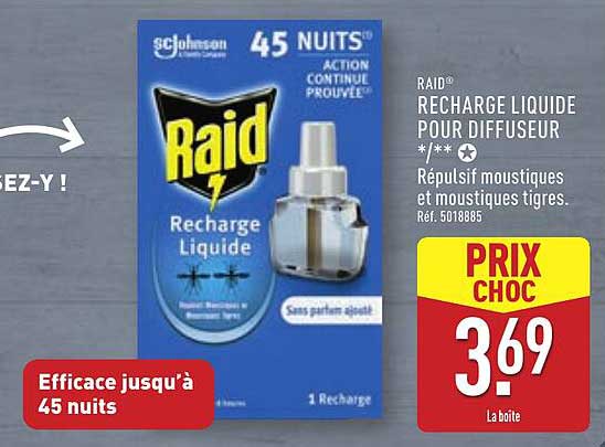 RAID® RECHARGE LIQUIDE POUR DIFFUSEUR