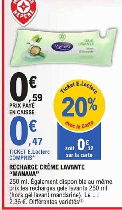 RECHARGE CRÈME LAVANTE “MANAVA”