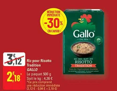 Riz pour Risotto Tradition Gallo