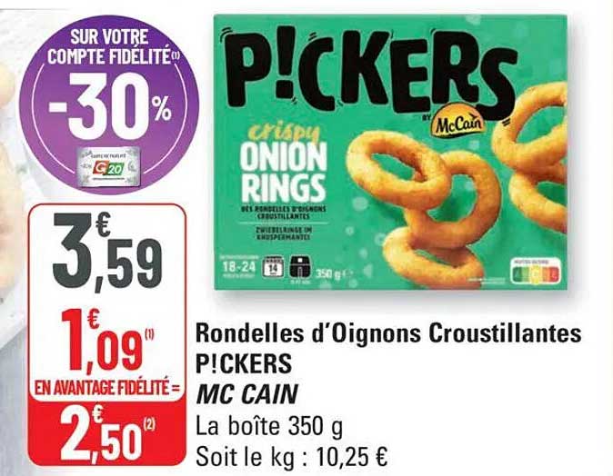 Rondelles d'Oignons Croustillantes P!CKERS