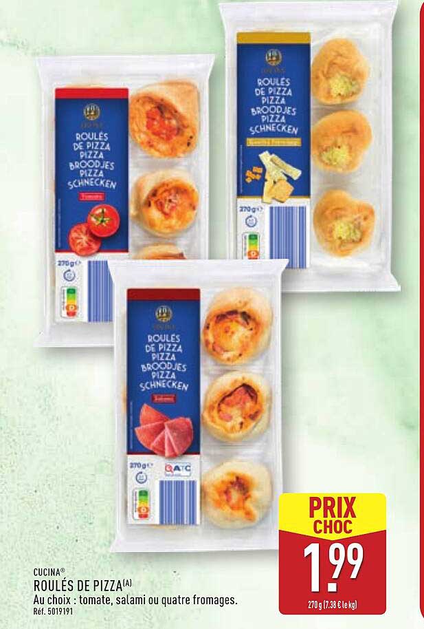 ROULÉS DE PIZZA