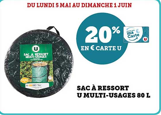 SAC À RESSORT U MULTI-USAGES 80 L
