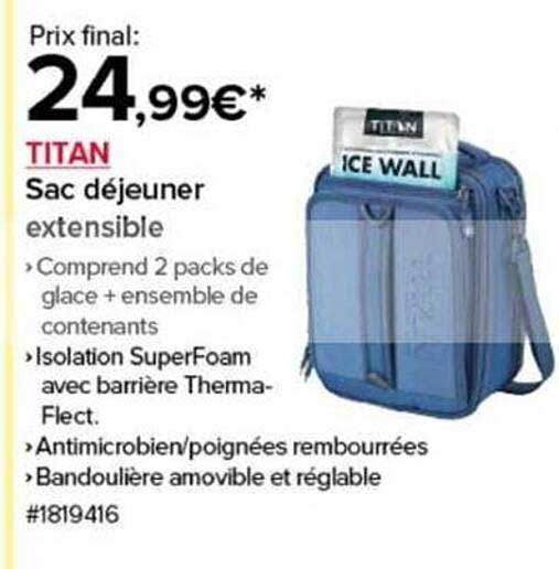 Sac déjeuner extensible