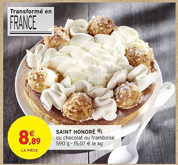 SAINT HONORÉ ou chocolat ou framboise