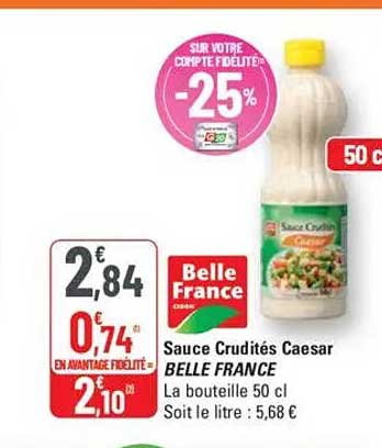 Sauce Crudités Caesar BELLE FRANCE