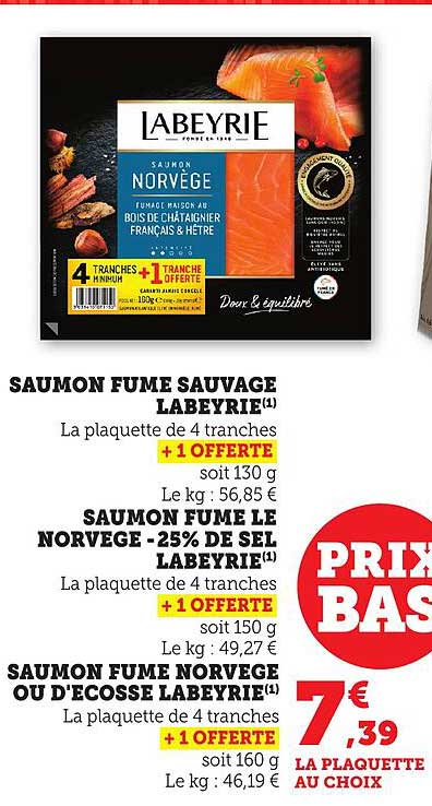 SAUMON FUME SAUVAGE LABEYRIE
