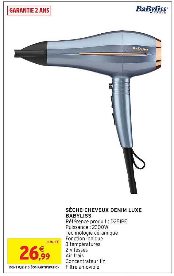 SÈCHE-CHEVEUX DENIM LUXE BABYLISS