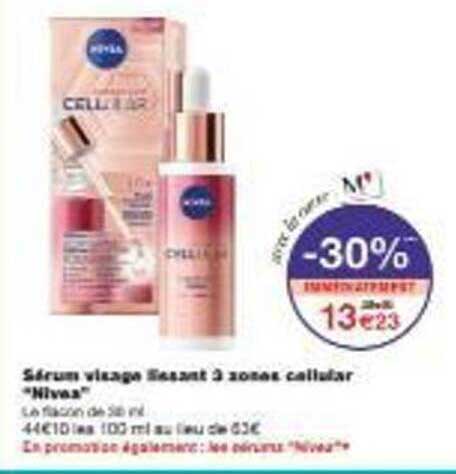 Sérum visage liftant à zones cellulaires "Niva"