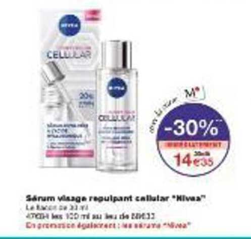 Sérum visage repulpant cellular "Nivea"