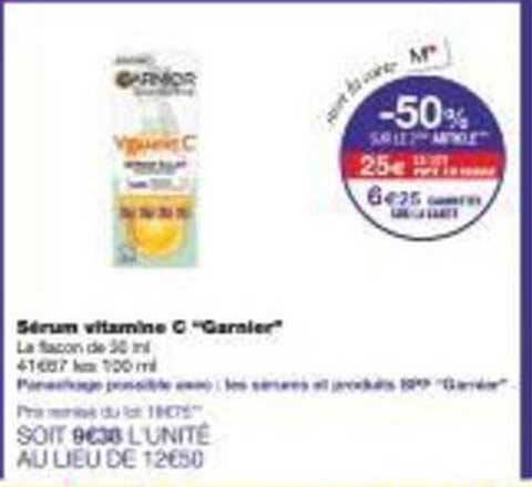 Sérum vitamine C "Garnier"
