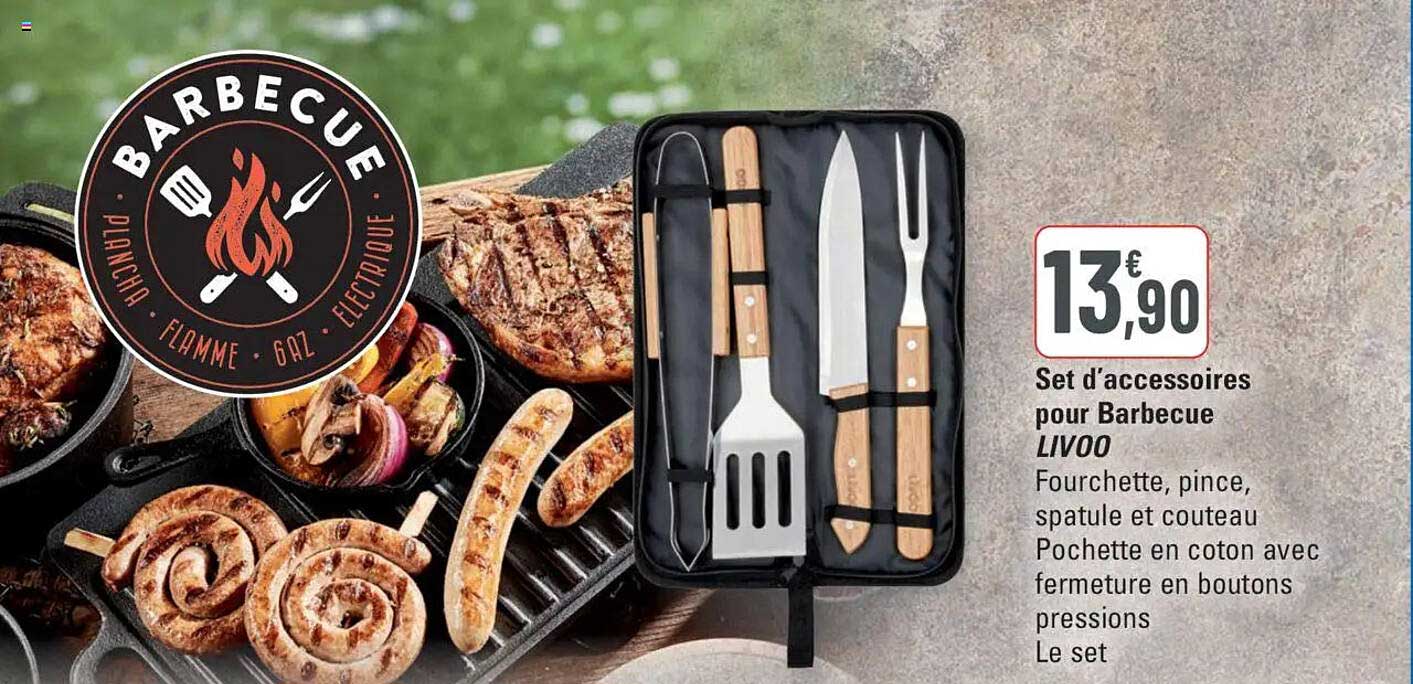 Set d'accessoires pour Barbecue LIVOO