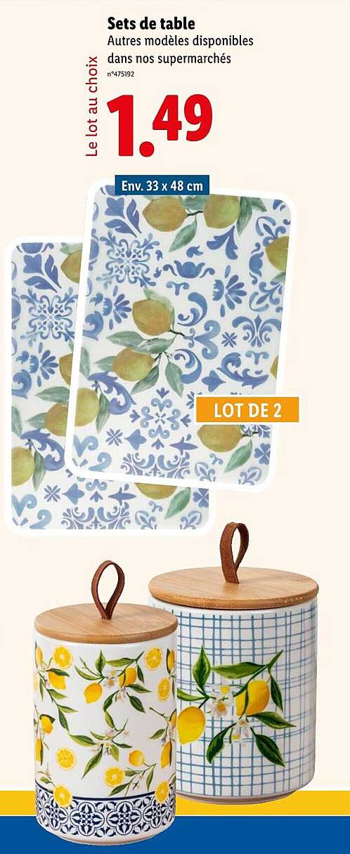 Sets de table