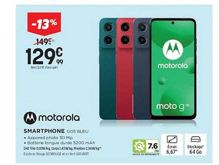 SMARTPHONE G05 BLEU