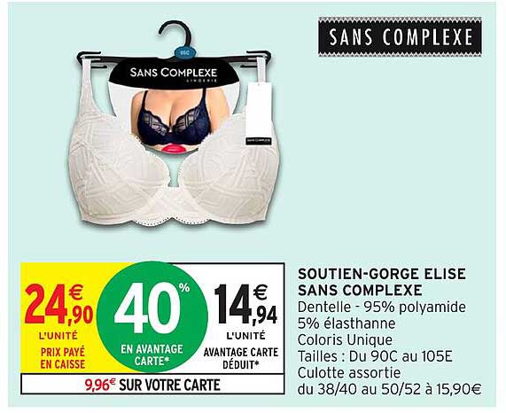 SOUTIEN-GORGE ELISE SANS COMPLEXE