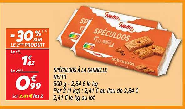SPÉCULOOS À LA CANNELLE NETTO