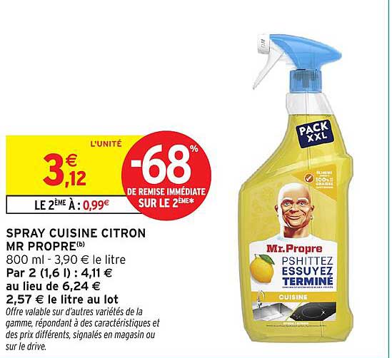 SPRAY CUISINE CITRON MR PROPRE(b)