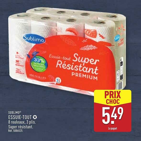 Sublimo® Essuie-Tout Super Résistant