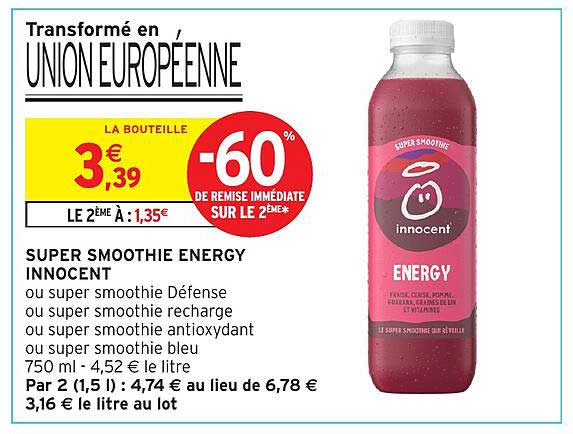 SUPER SMOOTHIE ENERGY INNOCENT