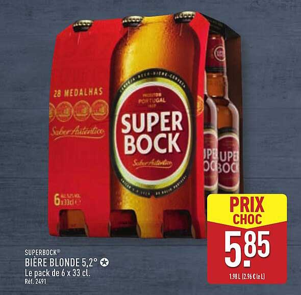SUPERBOCK® BIÈRE BLONDE 5,2°