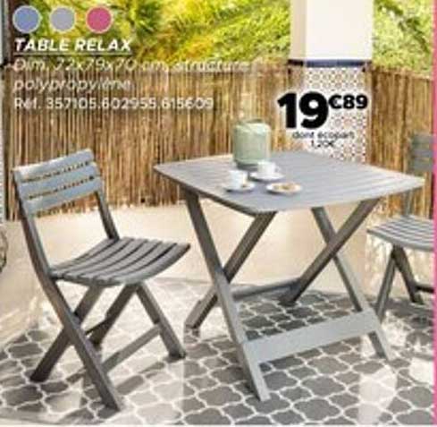 TABLE RELAX